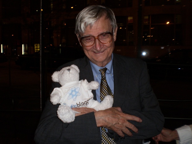 Edward O. Wilson with Bloggy at World Science Festival Lincoln Center